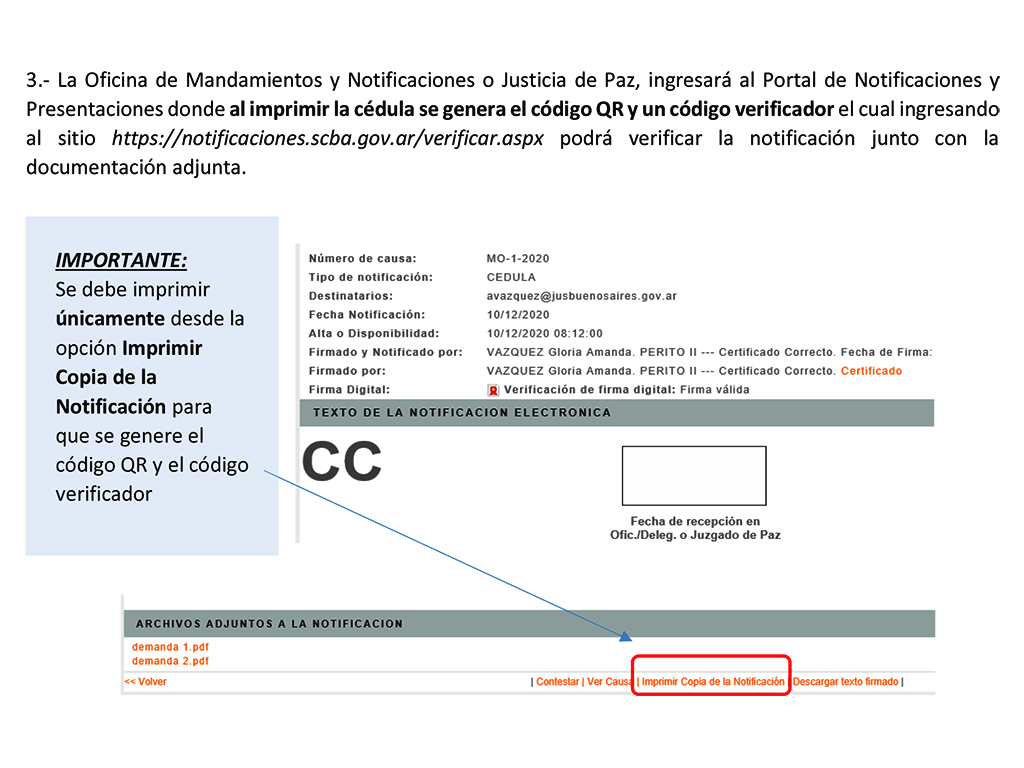 Modelo De Cedula De Notificacion Capital Federal